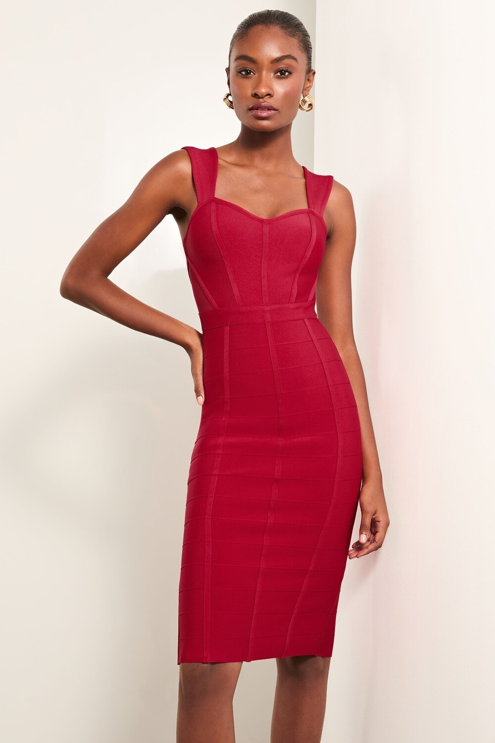 Корсетное платье бандаж миди с сетчатыми деталями Lipsy, красный
Корсетное платье бандаж миди с сетчатыми деталями Lipsy, красный