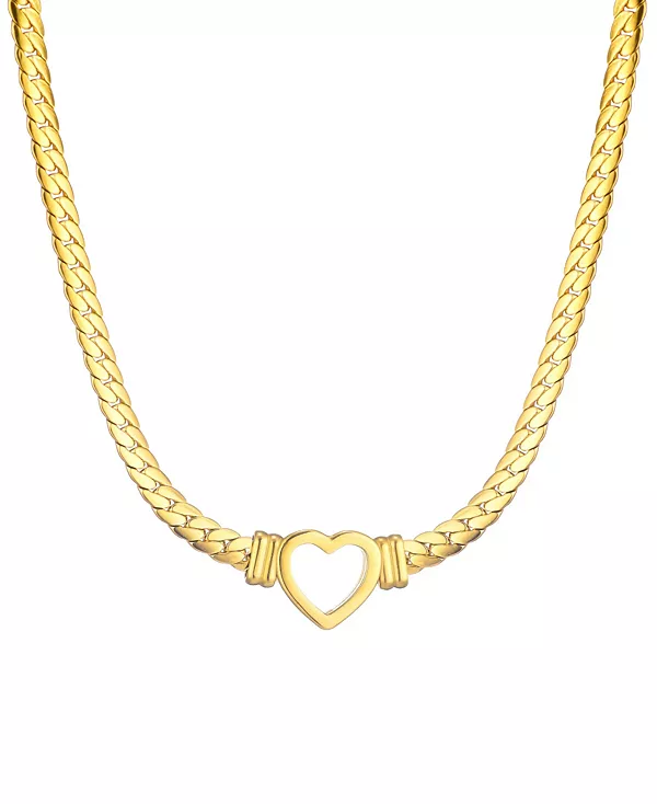 Ожерелье в форме сердца из плоской золотой цепи, устойчивой к потускнению Adornia, gold
Ожерелье в форме сердца из плоской золотой цепи, устойчивой к потускнению Adornia, gold