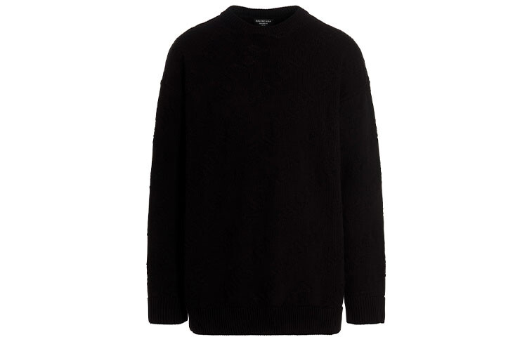 Свитшот мужской Balenciaga классический, черный 
Свитшот мужской Balenciaga классический, черный