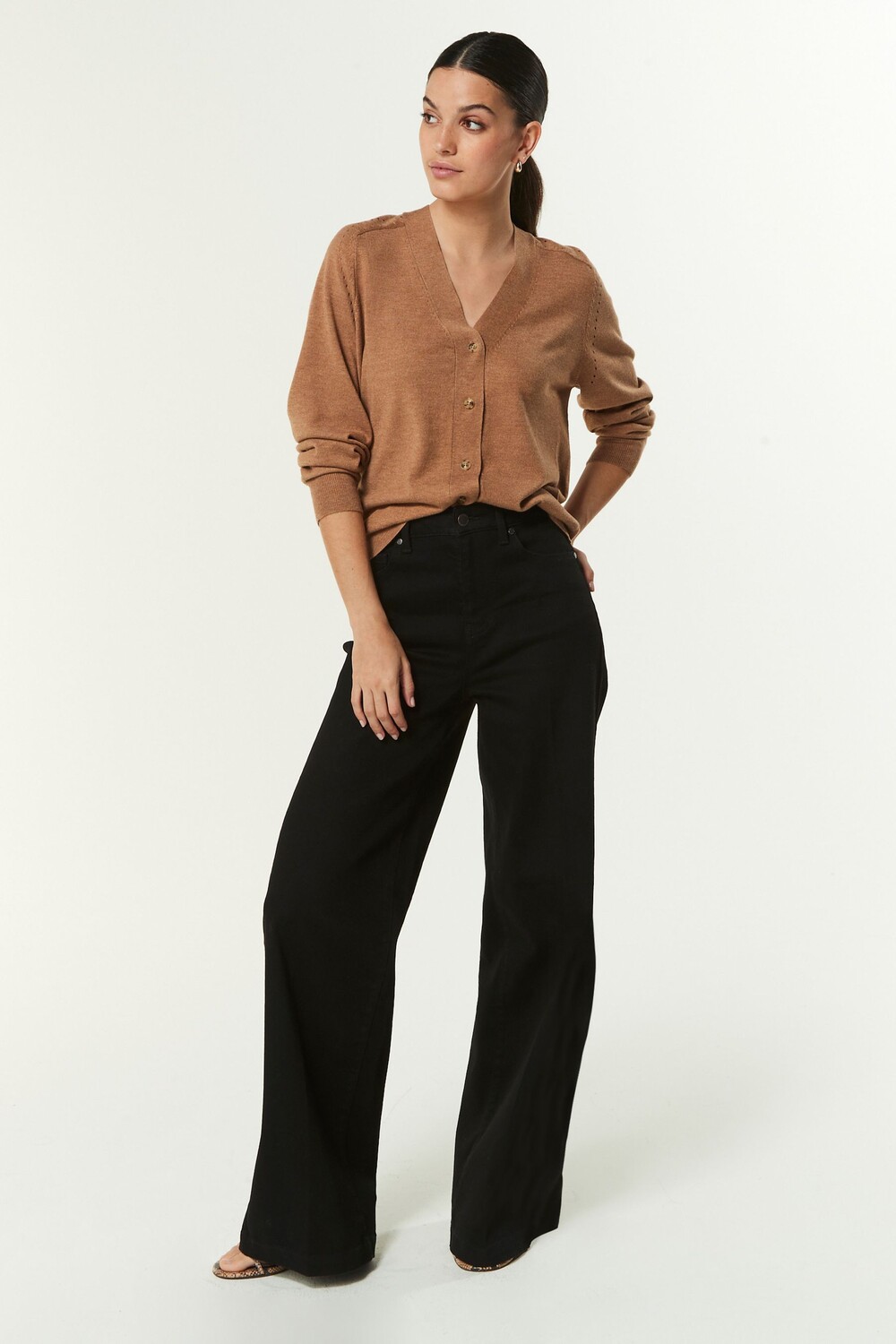 Широкие джинсы Next, черный
Широкие джинсы Next, черный