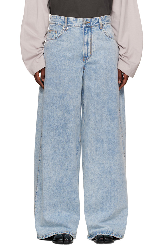 Оверсайз джинсы с низкой посадкой We11Done, цвет sky 
Оверсайз джинсы с низкой посадкой We11Done, цвет sky