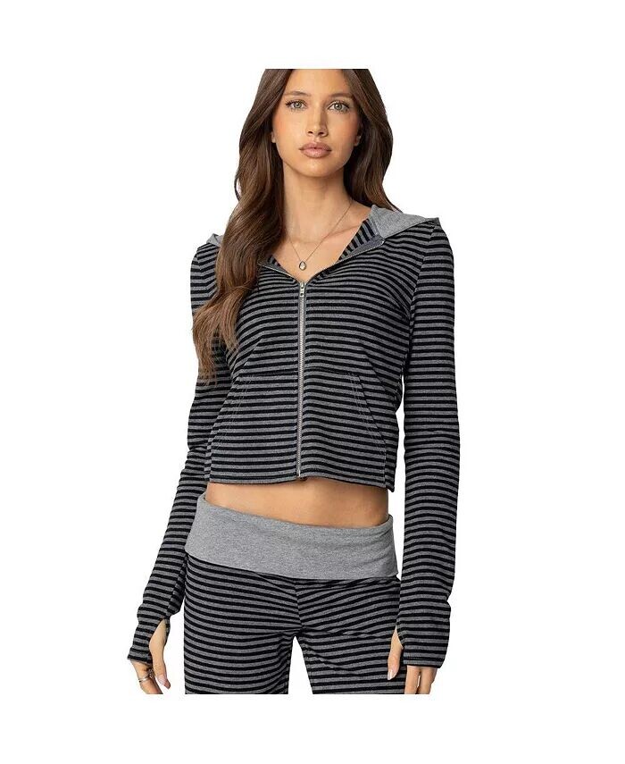 Женская толстовка Meggy Striped с капюшоном на молнии Edikted, мультиколор
Женская толстовка Meggy Striped с капюшоном на молнии Edikted, мультиколор