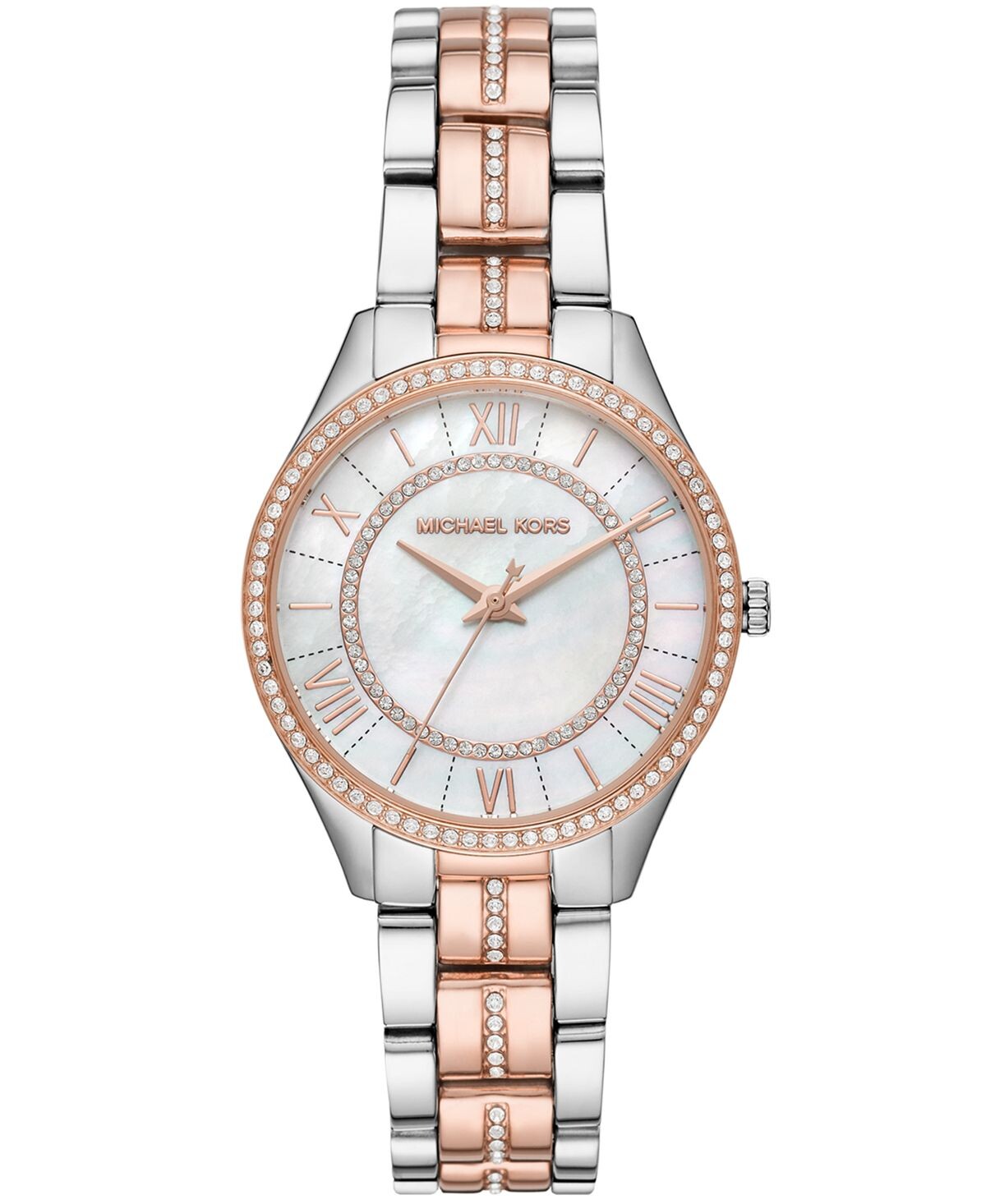 Женские двухцветные часы Lauryn с браслетом из нержавеющей стали, 33 мм Michael Kors
Женские двухцветные часы Lauryn с браслетом из нержавеющей стали, 33 мм Michael Kors