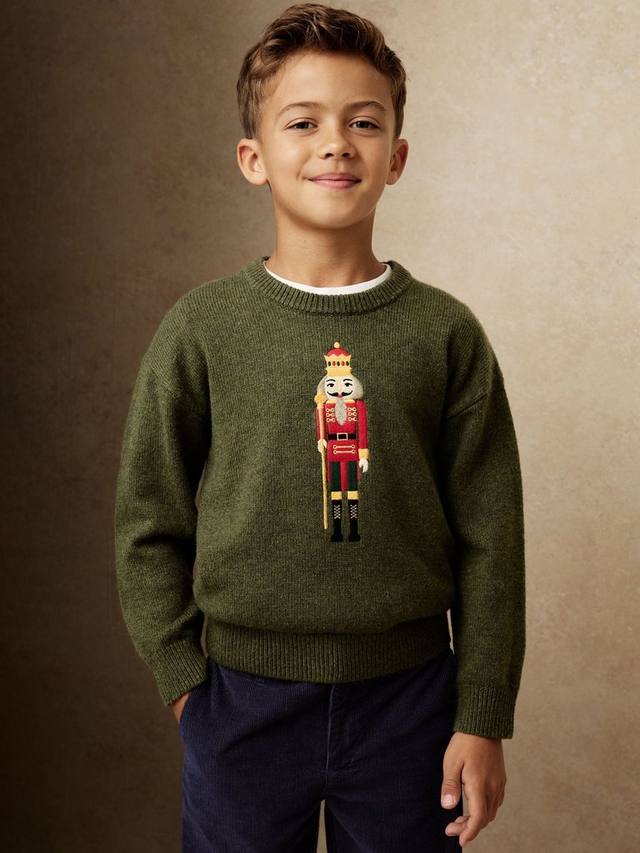 Детский джемпер Desmond из хлопковой смеси с узором щелкунчик Reiss, Green
Детский джемпер Desmond из хлопковой смеси с узором щелкунчик Reiss, Green