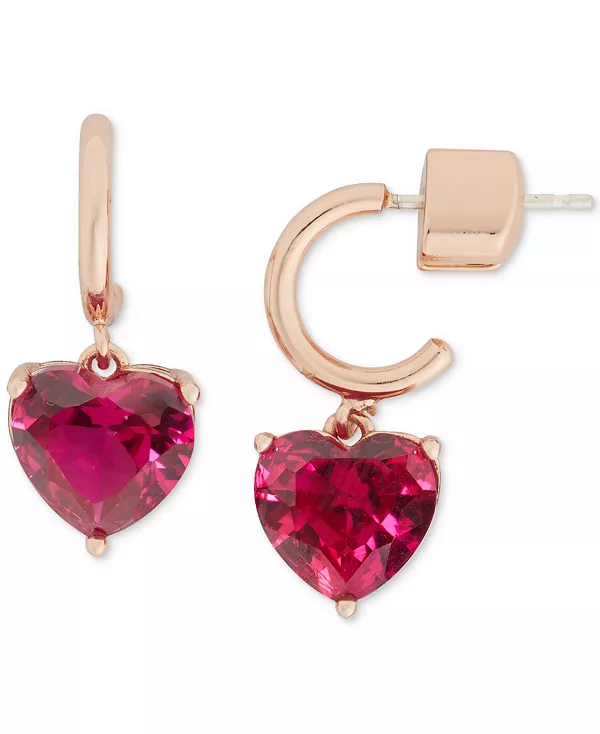 Золотистые серьги-кольца с подвесками в форме сердца Kate Spade New York, ruby
Золотистые серьги-кольца с подвесками в форме сердца Kate Spade New York, ruby