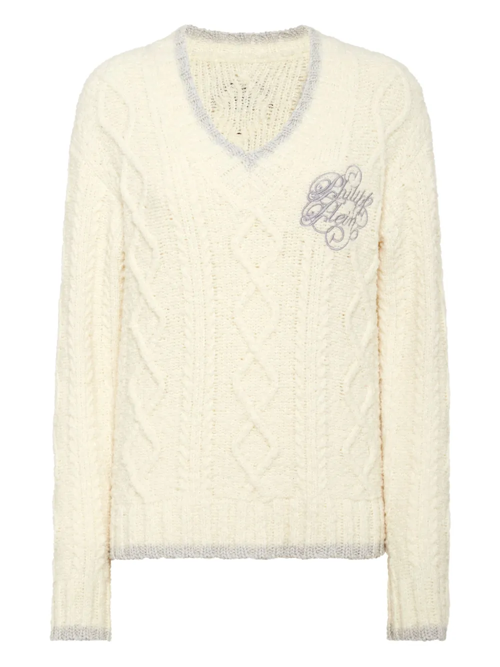 Джемпер с вышитым логотипом Philipp Plein, белый
Джемпер с вышитым логотипом Philipp Plein, белый