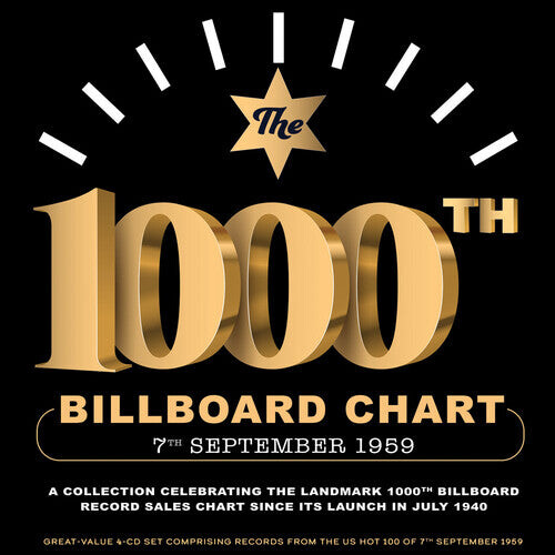CD диск 1000th Billboard Chart 7th September 1959 / Var: 1000th Billboard Chart 7th September 1959 (Various Artists)
CD диск 1000th Billboard Chart 7th September 1959 / Var: 1000th Billboard Chart 7th September 1959 (Various Artists)