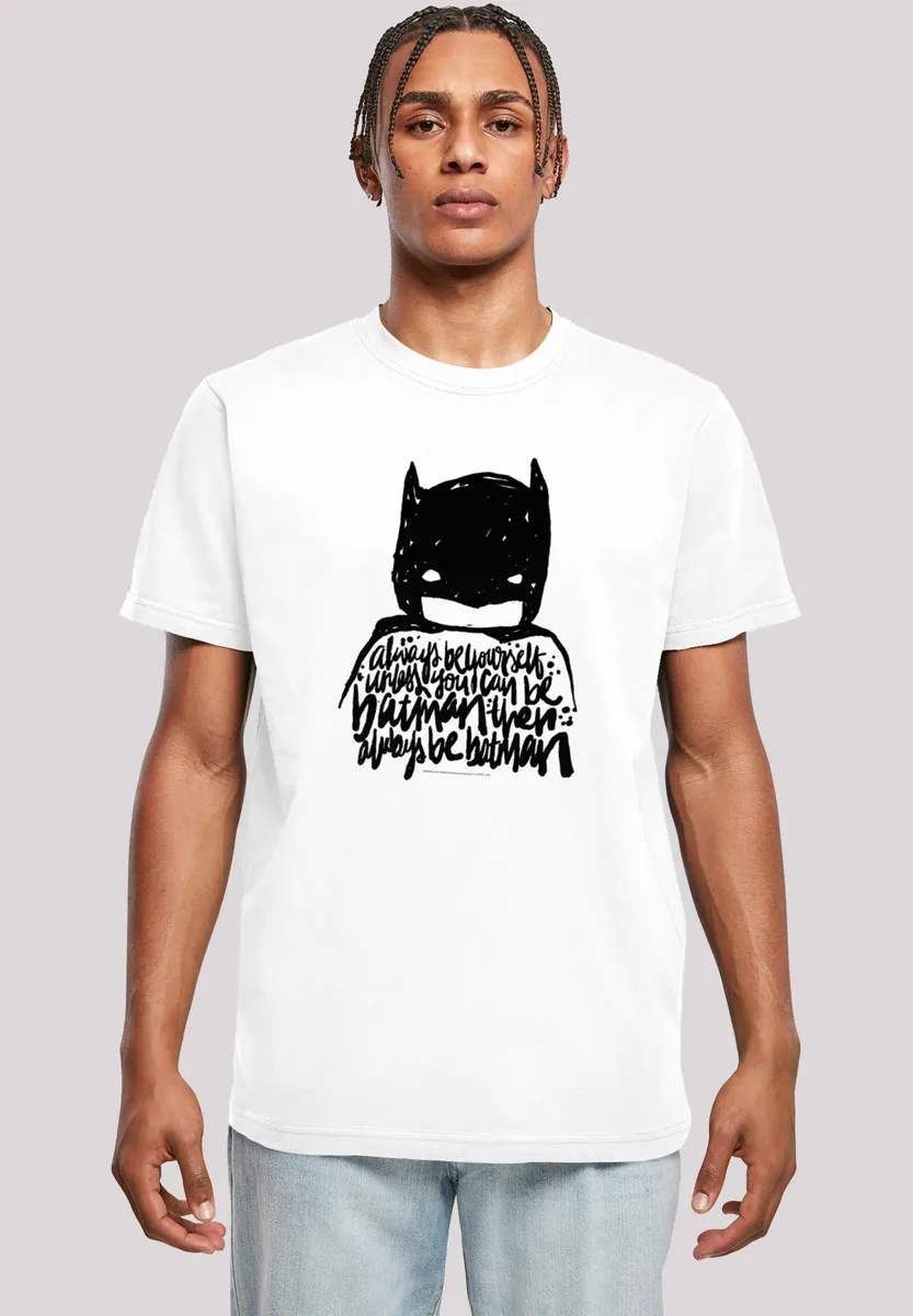 Футболка F4NT4STIC "DC Comics Batman Always Be Yourself", принт, белый 
Футболка F4NT4STIC "DC Comics Batman Always Be Yourself", принт, белый