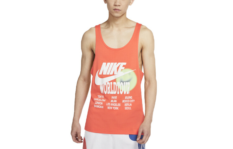 Майка мужская оранжевый Nike, оранжевый 
Майка мужская оранжевый Nike, оранжевый