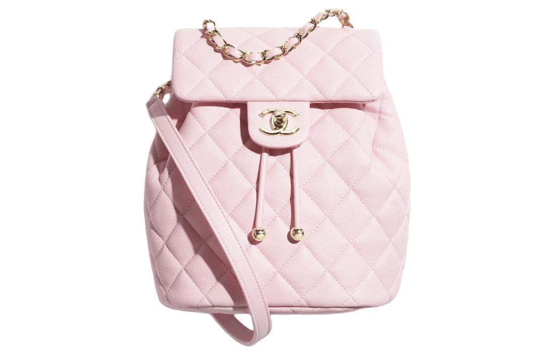 CHANEL Сумка рюкзак из яркой зернистой телячьей кожи женская светло-розовая красная 
CHANEL Сумка рюкзак из яркой зернистой телячьей кожи женская светло-розовая красная