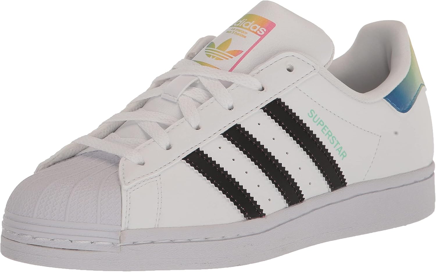 Кроссовки adidas Superstar для детей и взрослых, белый/черный/розовый
Кроссовки adidas Superstar для детей и взрослых, белый/черный/розовый