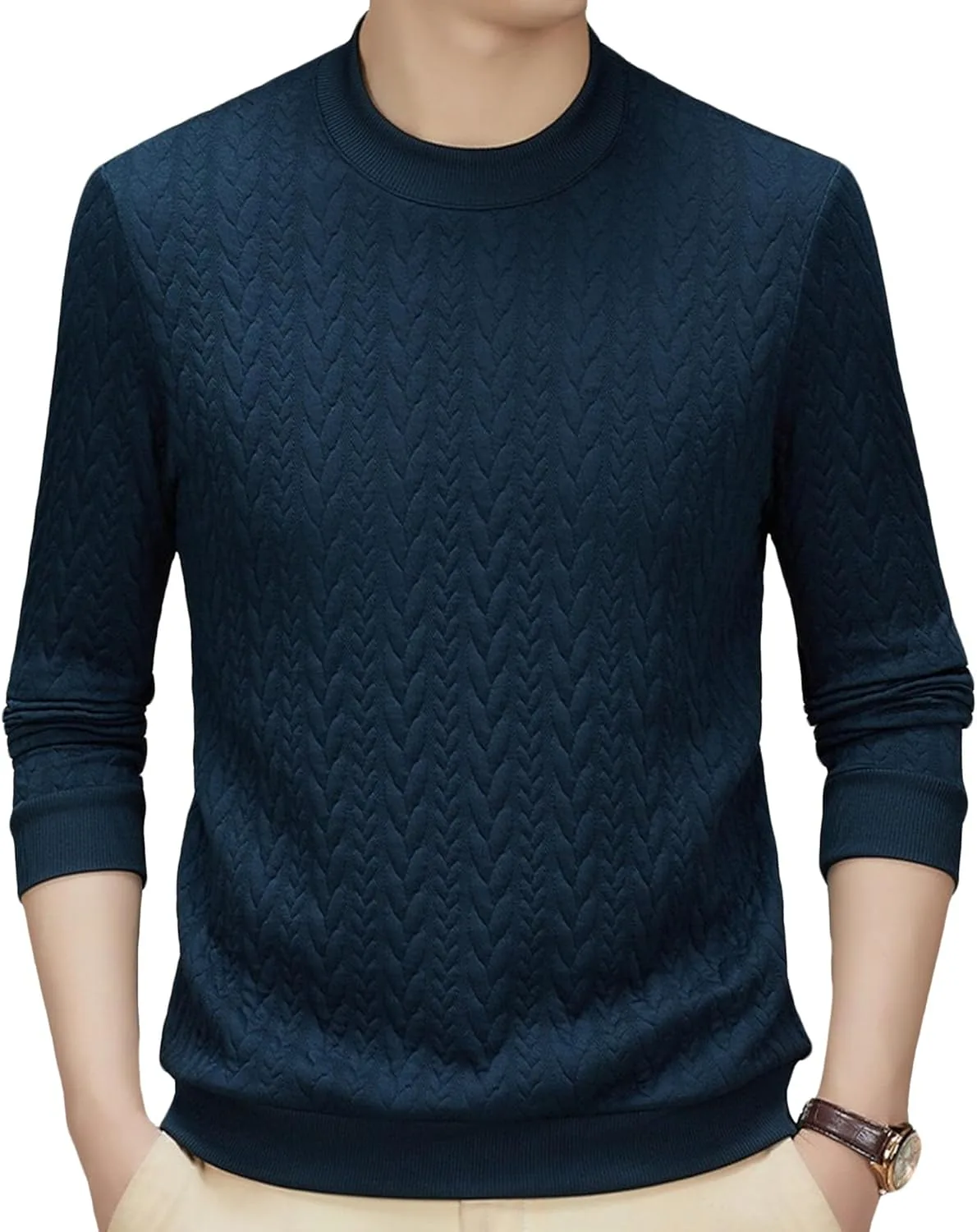 Мужской свитер DGHM-JLMY с косой вязкой, Slim Fit, легкий
Мужской свитер DGHM-JLMY с косой вязкой, Slim Fit, легкий
