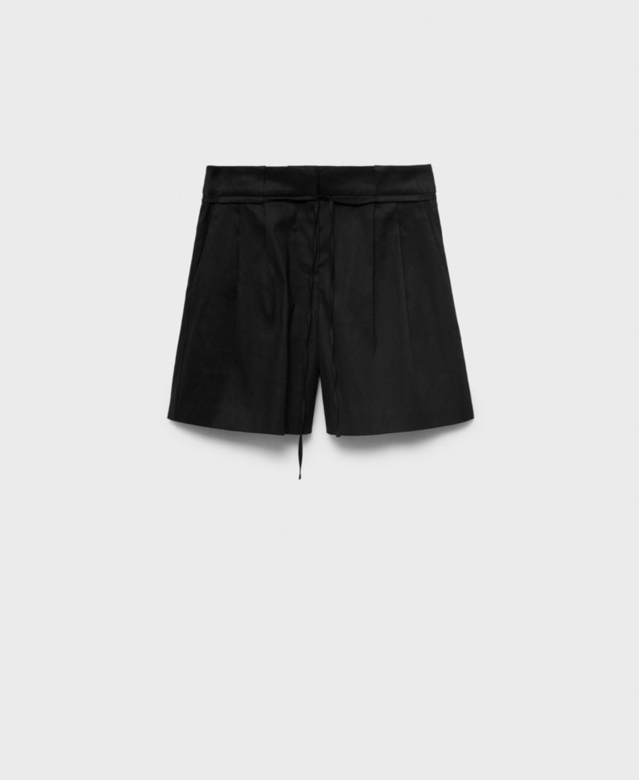 Женские льняные шорты с бантом и поясом MANGO, Black
Женские льняные шорты с бантом и поясом MANGO, Black