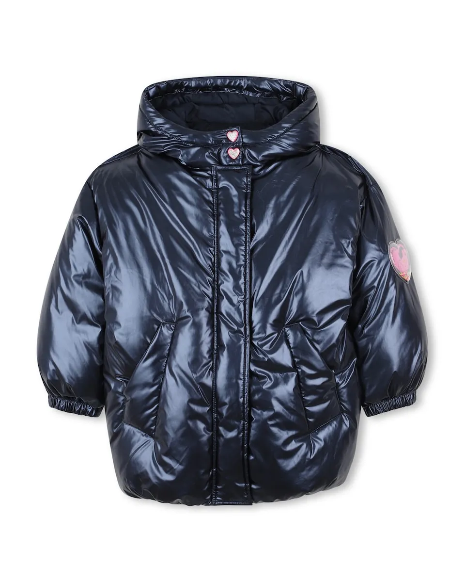 Детский пуховик голубого цвета с капюшоном Billieblush
Детский пуховик голубого цвета с капюшоном Billieblush