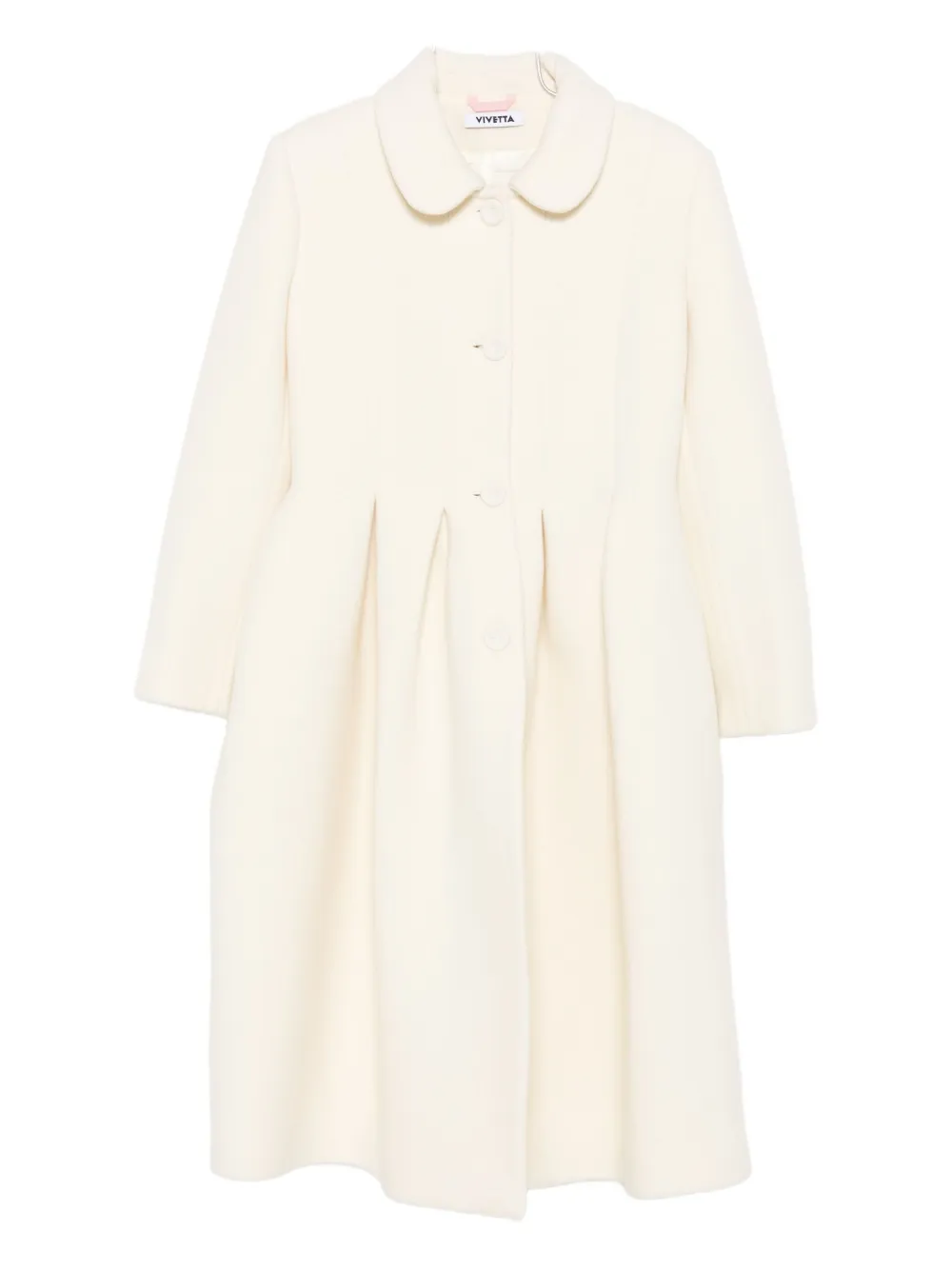 Пальто с плиссированным воротником в стиле Питер Пэн Vivetta, нейтральный
Пальто с плиссированным воротником в стиле Питер Пэн Vivetta, нейтральный