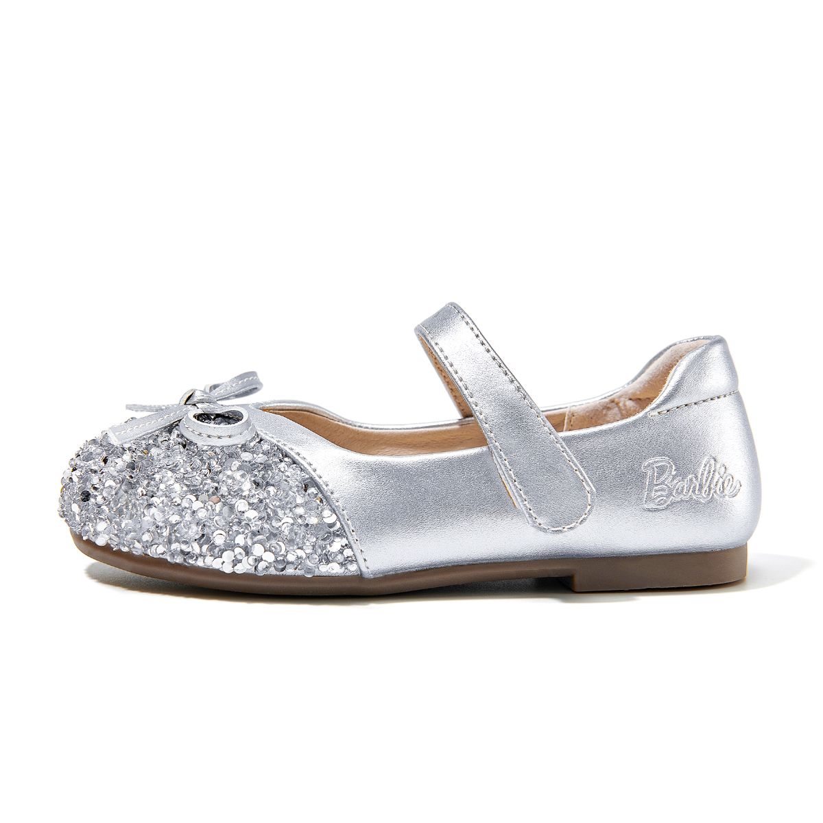 Низкие кожаные туфли для детей Barbie, серебряный
Низкие кожаные туфли для детей Barbie, серебряный