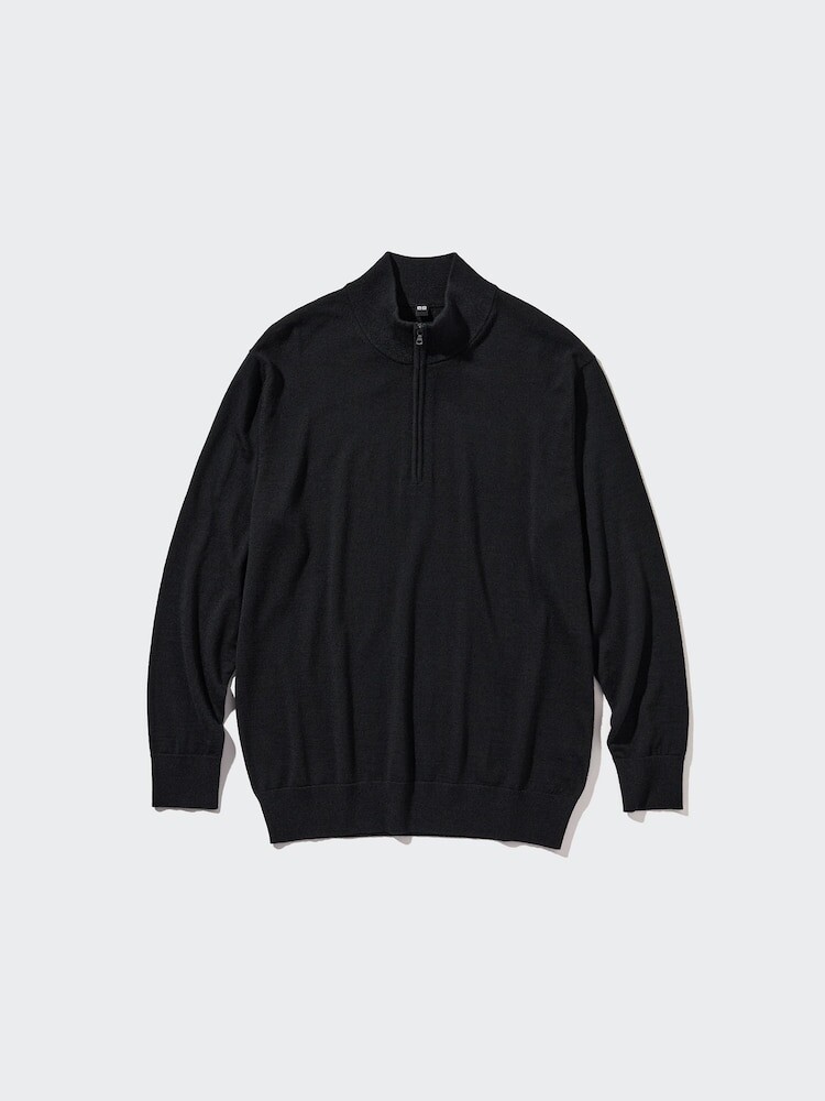 Джемпер с молнией из 100% мериноса Uniqlo, цвет 09 черный
Джемпер с молнией из 100% мериноса Uniqlo, цвет 09 черный