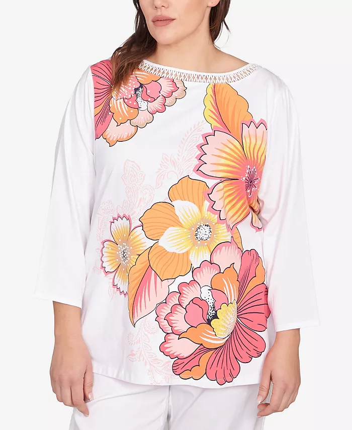 Трикотажный топ с цветочным принтом больших размеров Ruby Rd., мультиколор
Трикотажный топ с цветочным принтом больших размеров Ruby Rd., мультиколор