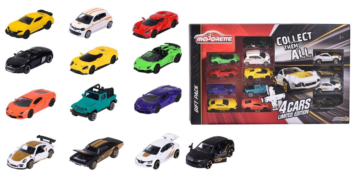 Набор автомобилей MAJORETTE, серия 9 + 4, автомобили ограниченного выпуска
Набор автомобилей MAJORETTE, серия 9 + 4, автомобили ограниченного выпуска