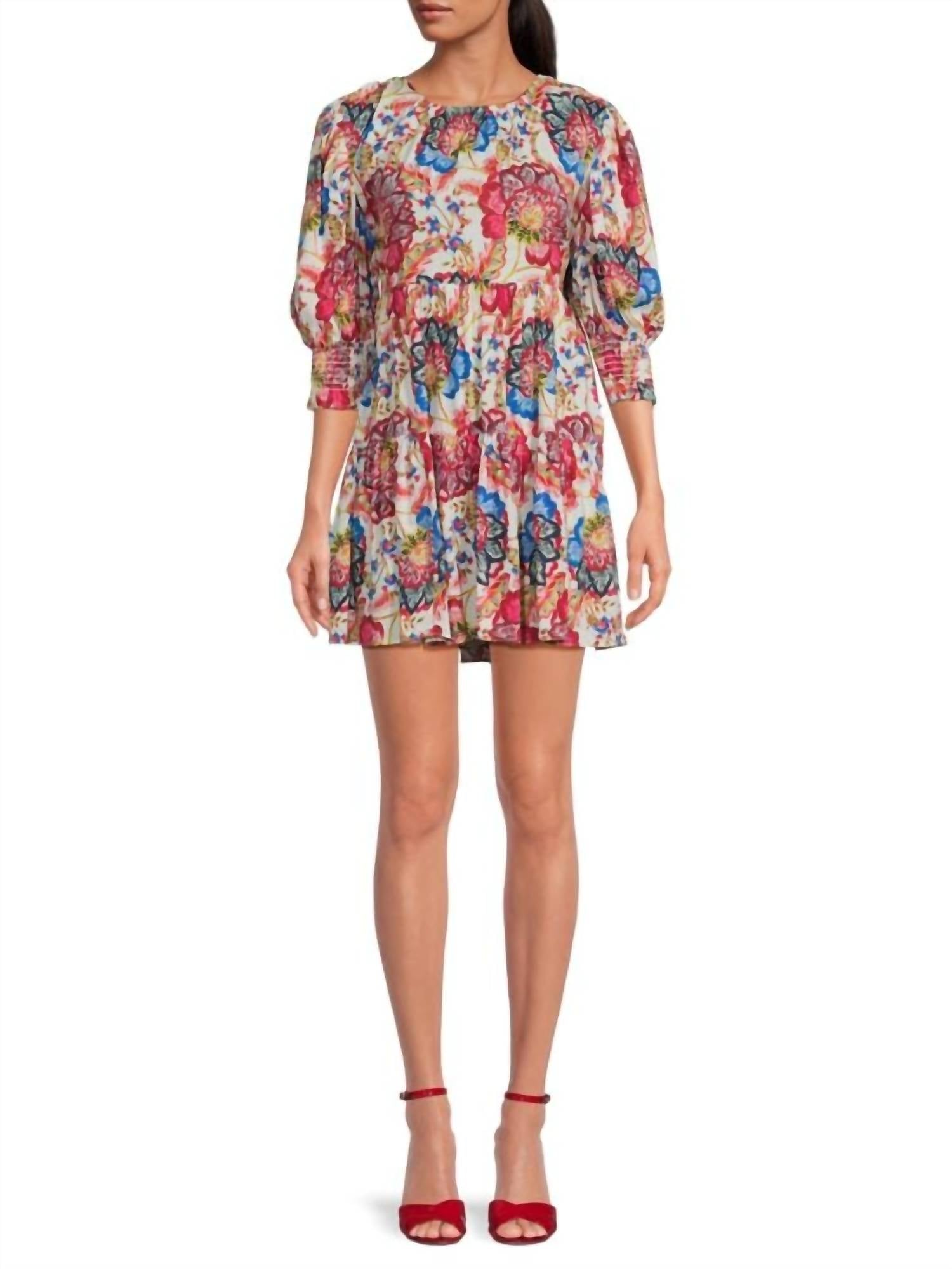 Honor Floral Mini Dress в розовых оттенках Misa Los Angeles 
Honor Floral Mini Dress в розовых оттенках Misa Los Angeles