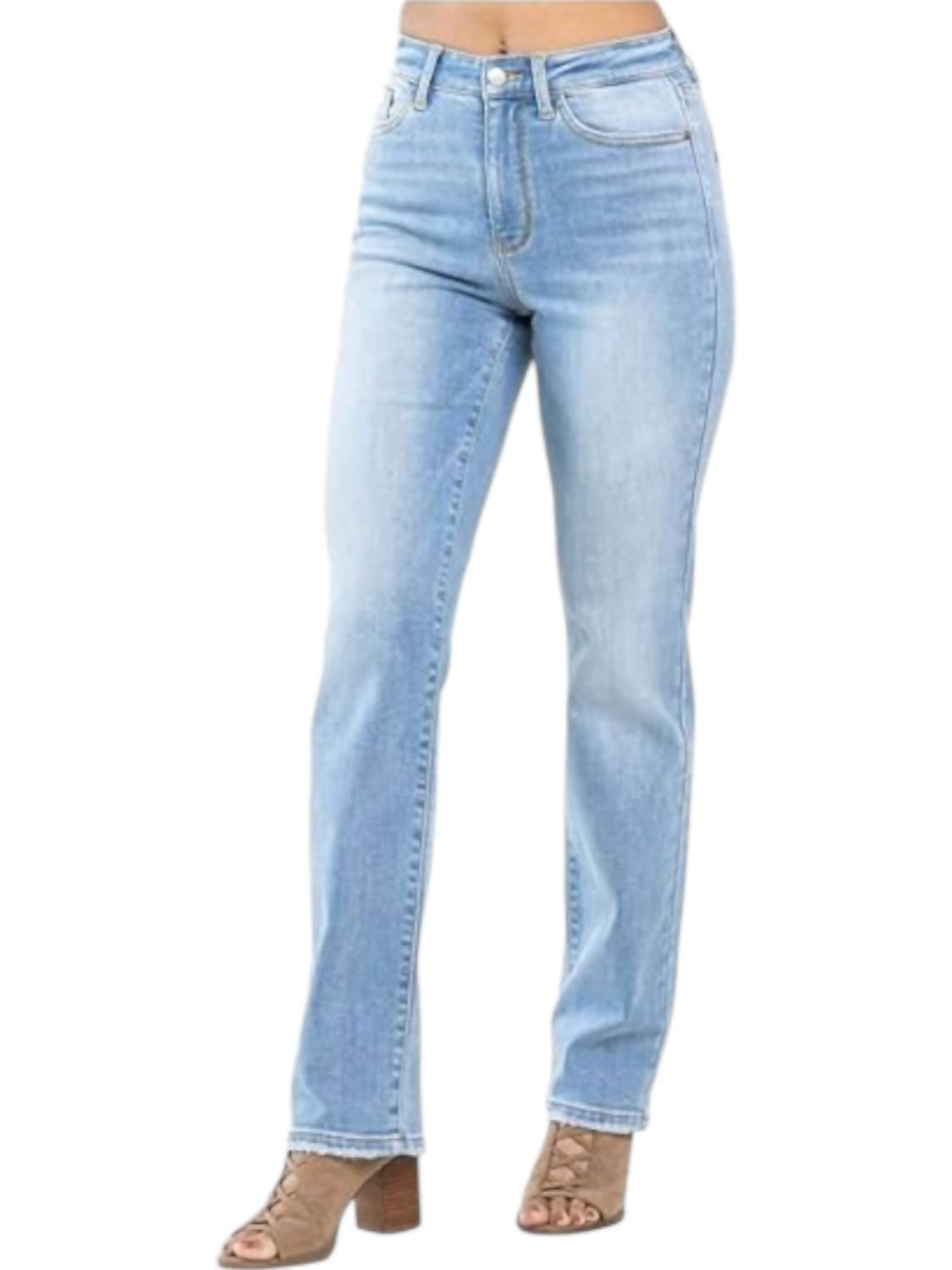 Высокие джинсы с термообработкой и контрастной стиркой в голубом оттенке Judy Blue
Высокие джинсы с термообработкой и контрастной стиркой в голубом оттенке Judy Blue