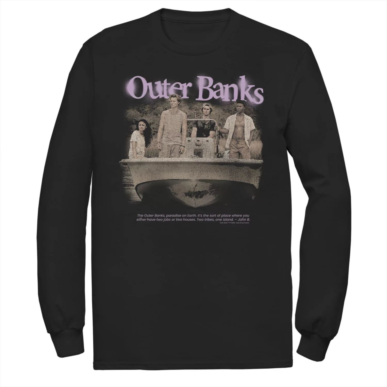 Мужская футболка с логотипом Outer Banks Group Shot Licensed Character
Мужская футболка с логотипом Outer Banks Group Shot Licensed Character