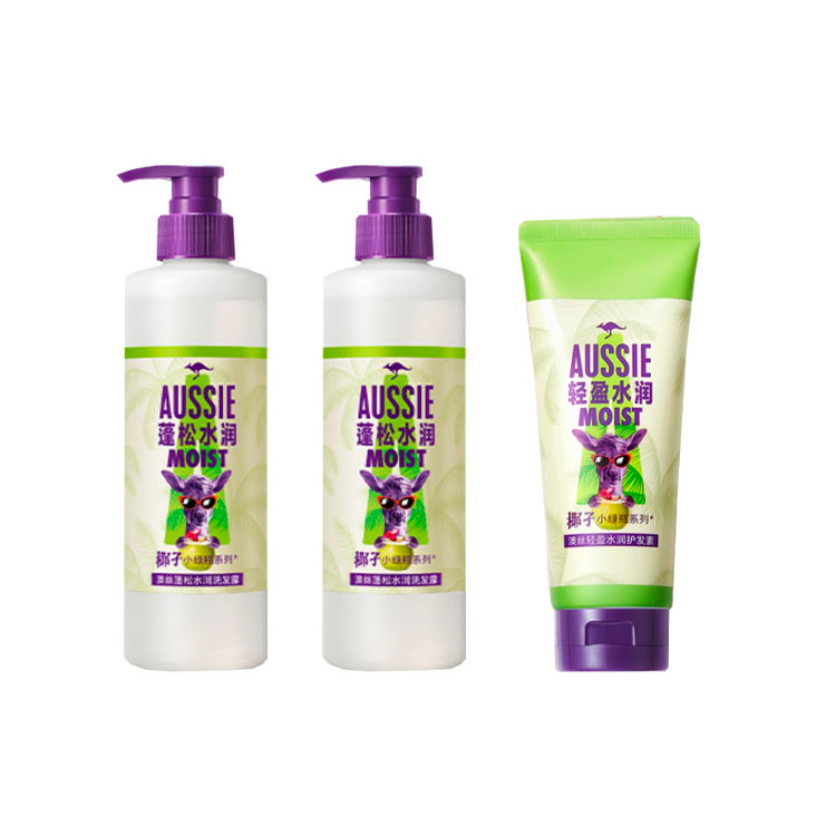 Набор шампуня и кондиционера с увлажняющим кокосовым молочком для объема и питания, выпрямляющий 200мл+300мл AUSSIE, three-piece set: volumizing hydrating coconut shampoo 530ml*2+volumizing hydrating coconut hair conditioner 200ml
Набор шампуня и кондиционера с увлажняющим кокосовым молочком для объема и питания, выпрямляющий 200мл+300мл AUSSIE, three-piece set: volumizing hydrating coconut shampoo 530ml*2+volumizing hydrating coconut hair conditioner 200ml