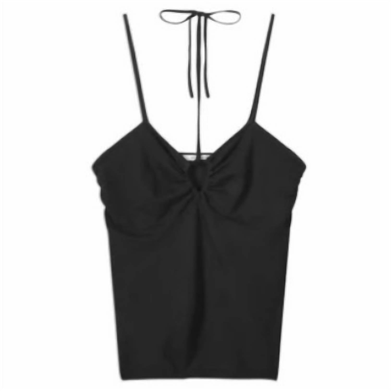 Женский топ на мягких бретелях черного цвета Summum
Женский топ на мягких бретелях черного цвета Summum