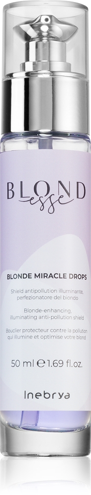 Капли Blondesse Miracle Drops для блеска волос Inebrya, 50 мл
Капли Blondesse Miracle Drops для блеска волос Inebrya, 50 мл