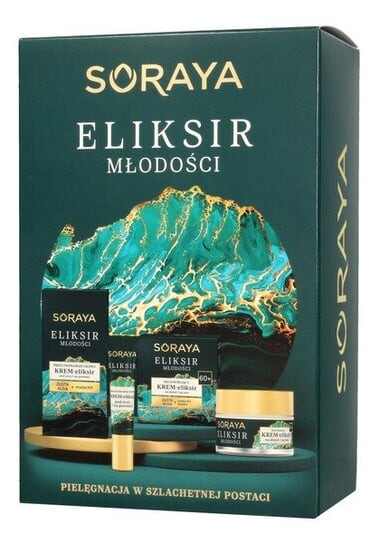 Подарочный набор Soraya, Эликсир молодости Крем дневной и ночной + Крем для глаз 60+
Подарочный набор Soraya, Эликсир молодости Крем дневной и ночной + Крем для глаз 60+