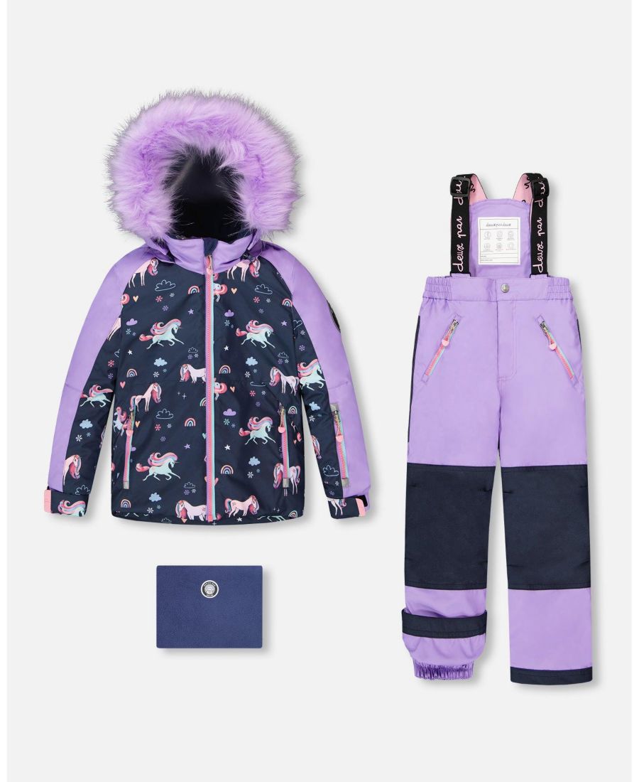 Детский комбинезон-зимний костюм для девочек из двух частей с курткой с цветовым блоком, лавандового цвета - для малышей/детей Deux par Deux, Lavender
Детский комбинезон-зимний костюм для девочек из двух частей с курткой с цветовым блоком, лавандового цвета - для малышей/детей Deux par Deux, Lavender