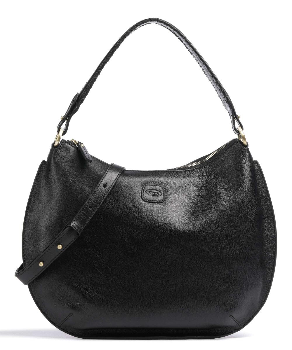 Сумка-ведро Volterra из мелкозернистой яловой кожи. Brics, черный 
Сумка-ведро Volterra из мелкозернистой яловой кожи. Brics, черный