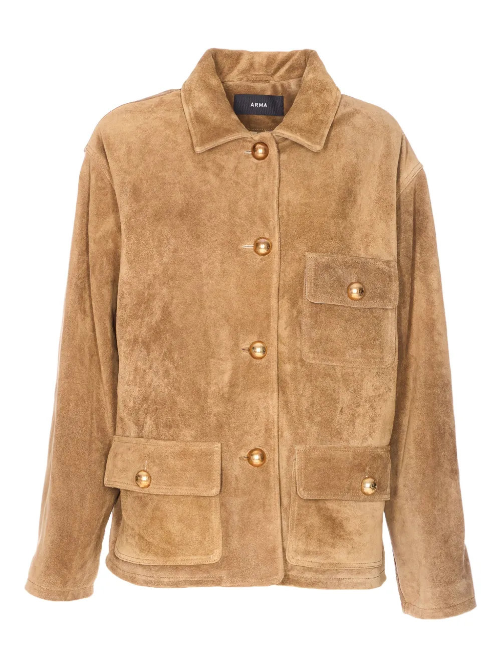 Замшевая куртка на пуговицах Arma, коричневый
Замшевая куртка на пуговицах Arma, коричневый