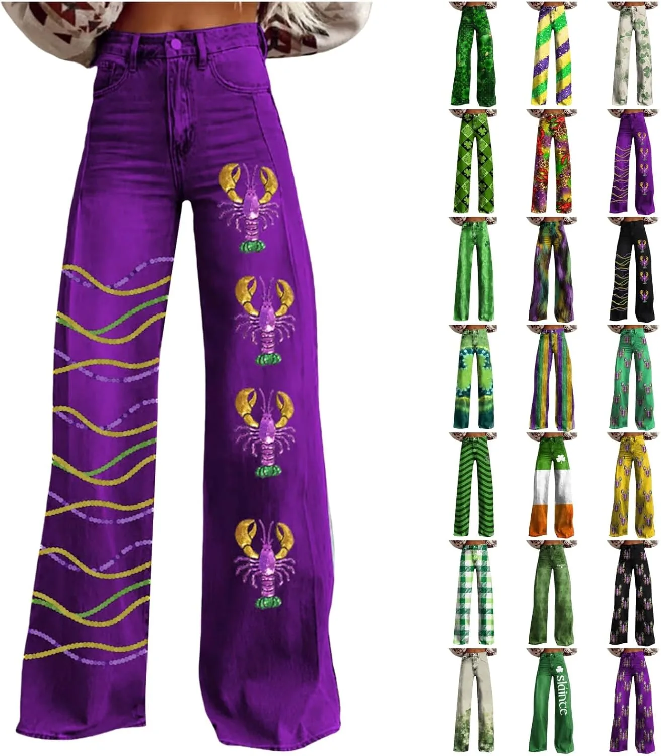 Женские брюки Mardi Gras широкие палаццо с высокой талией PETCDIM
Женские брюки Mardi Gras широкие палаццо с высокой талией PETCDIM