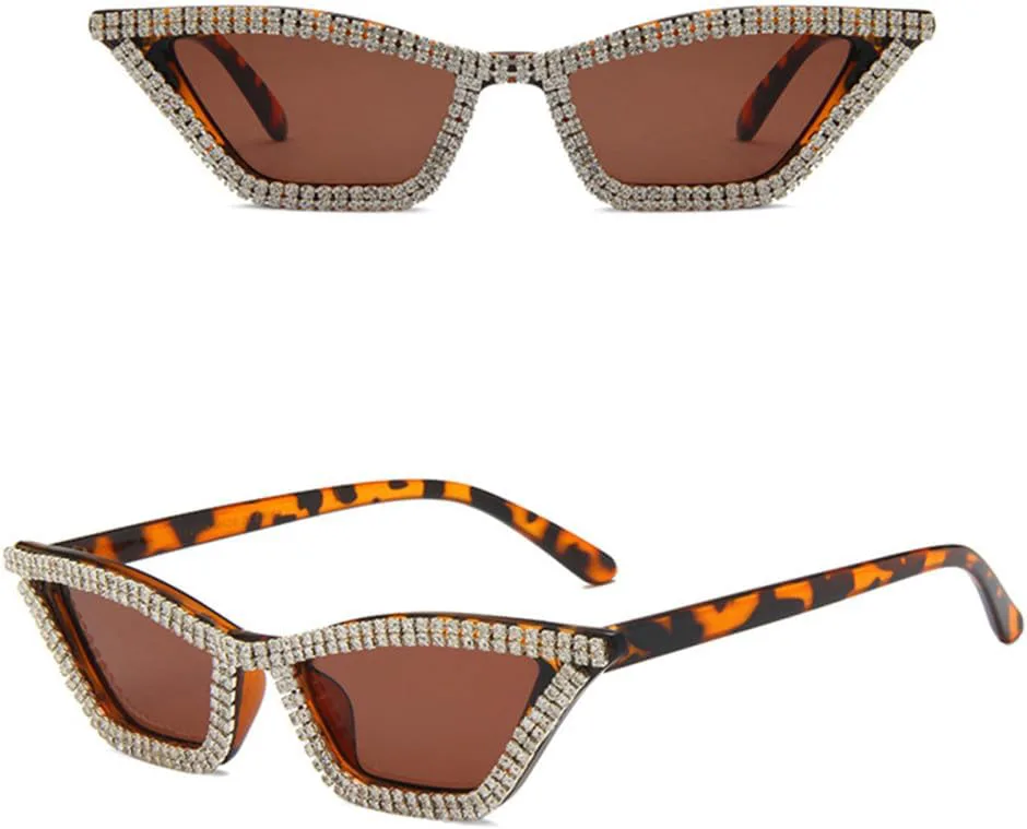 Солнцезащитные очки в форме «кошачий глаз» с блестками и кристаллами, женские, черные с белыми линзами, защита от ультрафиолета UV400 LANGSER, C3 Leopard Tea
Солнцезащитные очки в форме «кошачий глаз» с блестками и кристаллами, женские, черные с белыми линзами, защита от ультрафиолета UV400 LANGSER, C3 Leopard Tea