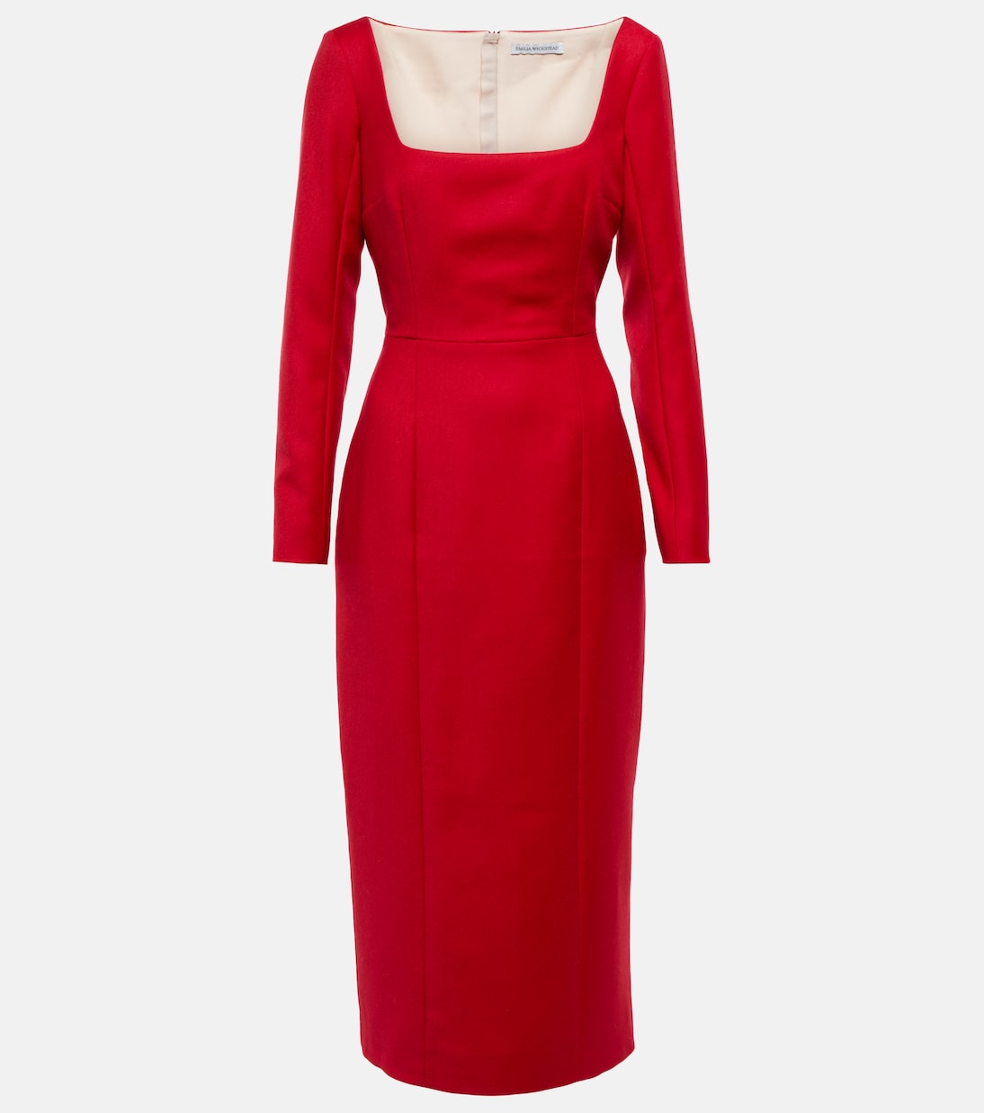 Платье миди из шерстяной фланели Jenna Emilia Wickstead, красный
Платье миди из шерстяной фланели Jenna Emilia Wickstead, красный