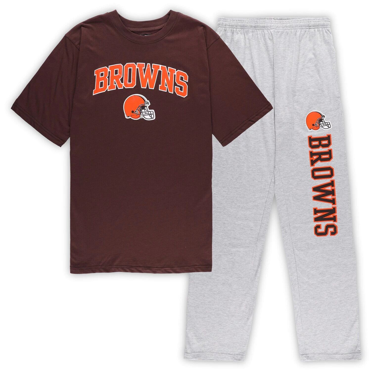 Мужской комплект для сна с футболкой и брюками Concepts Sport Brown/Heather Grey Cleveland Browns Big & Tall
Мужской комплект для сна с футболкой и брюками Concepts Sport Brown/Heather Grey Cleveland Browns Big & Tall