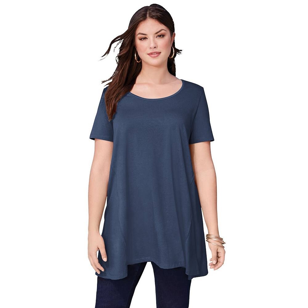 Женская распашная туника больших размеров Roaman's Ultimate с круглым вырезом, темно-синий
Женская распашная туника больших размеров Roaman's Ultimate с круглым вырезом, темно-синий