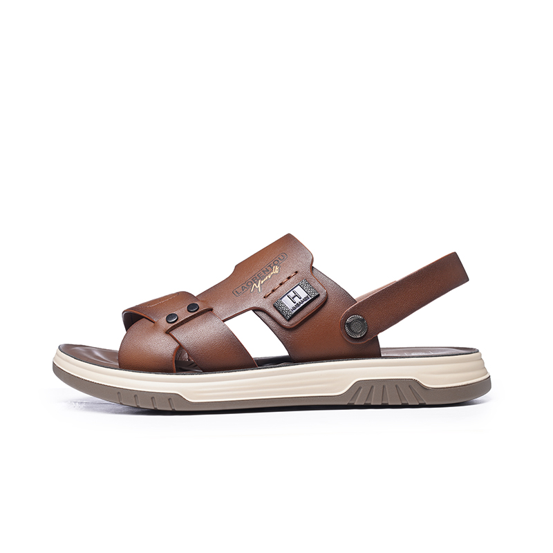 LAORENTOU Пляжные сандалии мужские цвета хаки 
LAORENTOU Пляжные сандалии мужские цвета хаки