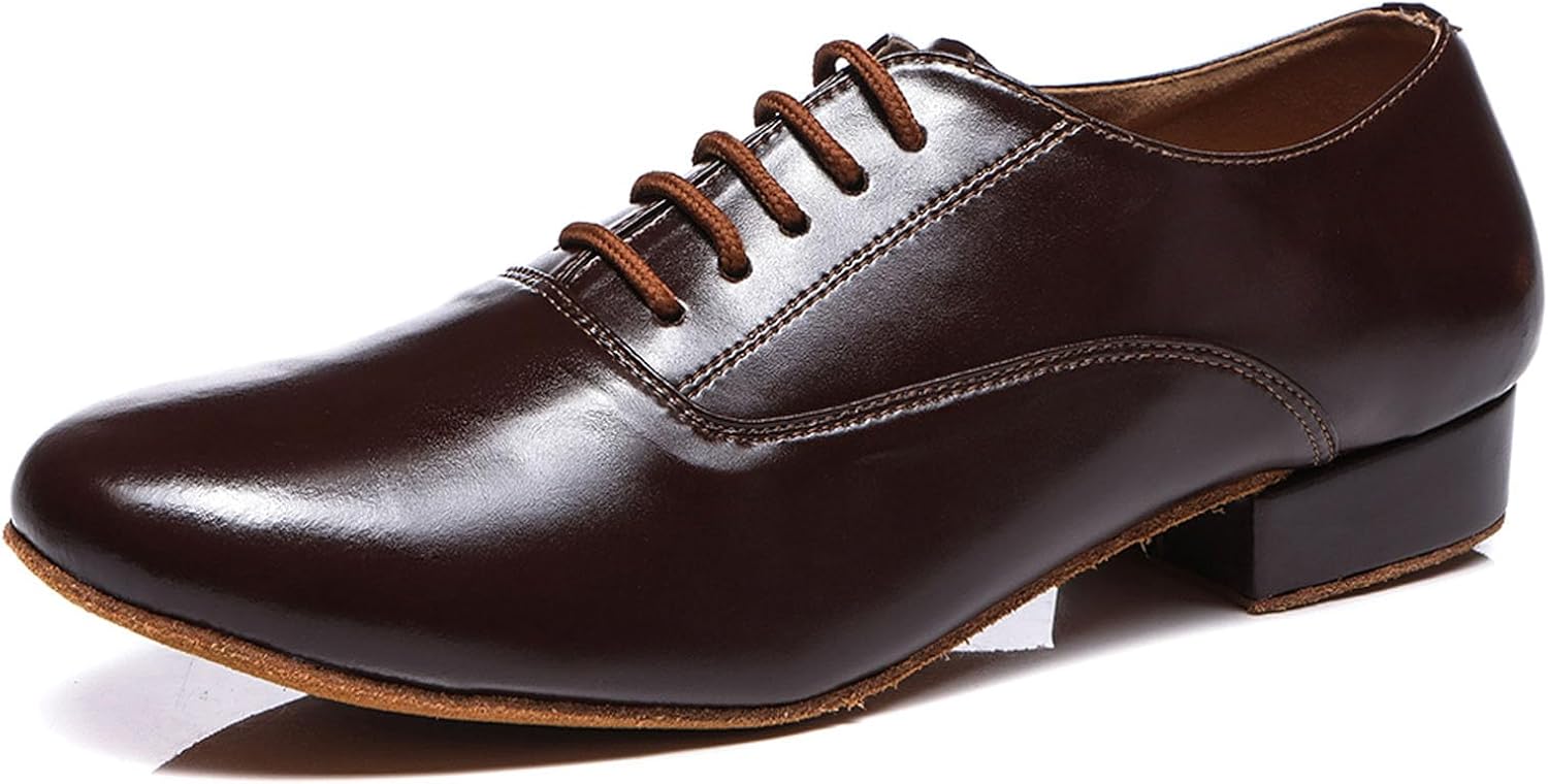 Мужские кожаные танцевальные туфли SWDZM для стандартного и латинского танго, современных танцев, профессиональные тренировочные туфли, L533-coffee-suede Sole
Мужские кожаные танцевальные туфли SWDZM для стандартного и латинского танго, современных танцев, профессиональные тренировочные туфли, L533-coffee-suede Sole