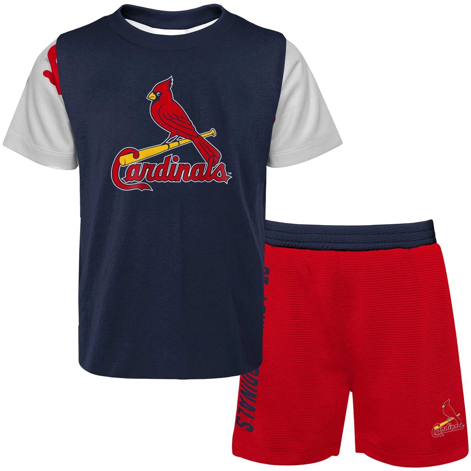 Темно-синий/красный комплект из футболки и шорт St. Louis Cardinals для новорожденных и младенцев Pinch Hitter Outerstuff
Темно-синий/красный комплект из футболки и шорт St. Louis Cardinals для новорожденных и младенцев Pinch Hitter Outerstuff