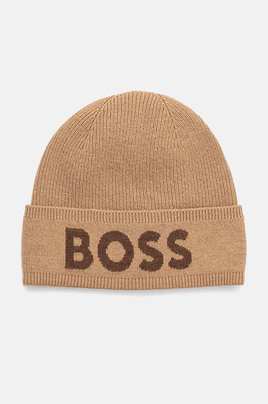 Шапка из смесовой шерсти Boss, бежевый
Шапка из смесовой шерсти Boss, бежевый