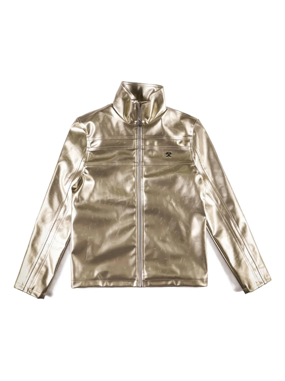 Куртка на молнии с эффектом металлик GmbH, золотой
Куртка на молнии с эффектом металлик GmbH, золотой