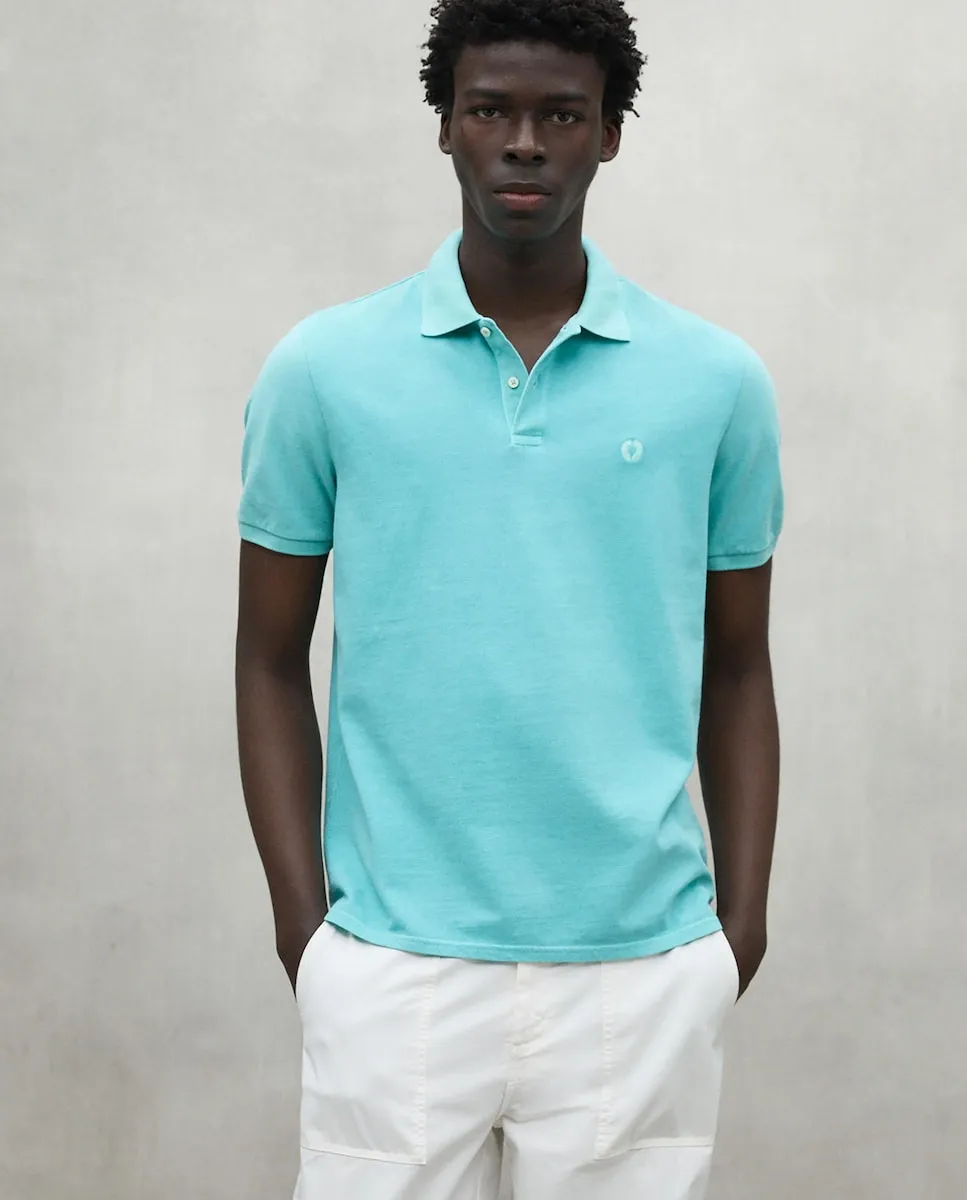 Мужская поло с коротким рукавом и воротником на пуговицах Ecoalf, бирюзовый
Мужская поло с коротким рукавом и воротником на пуговицах Ecoalf, бирюзовый