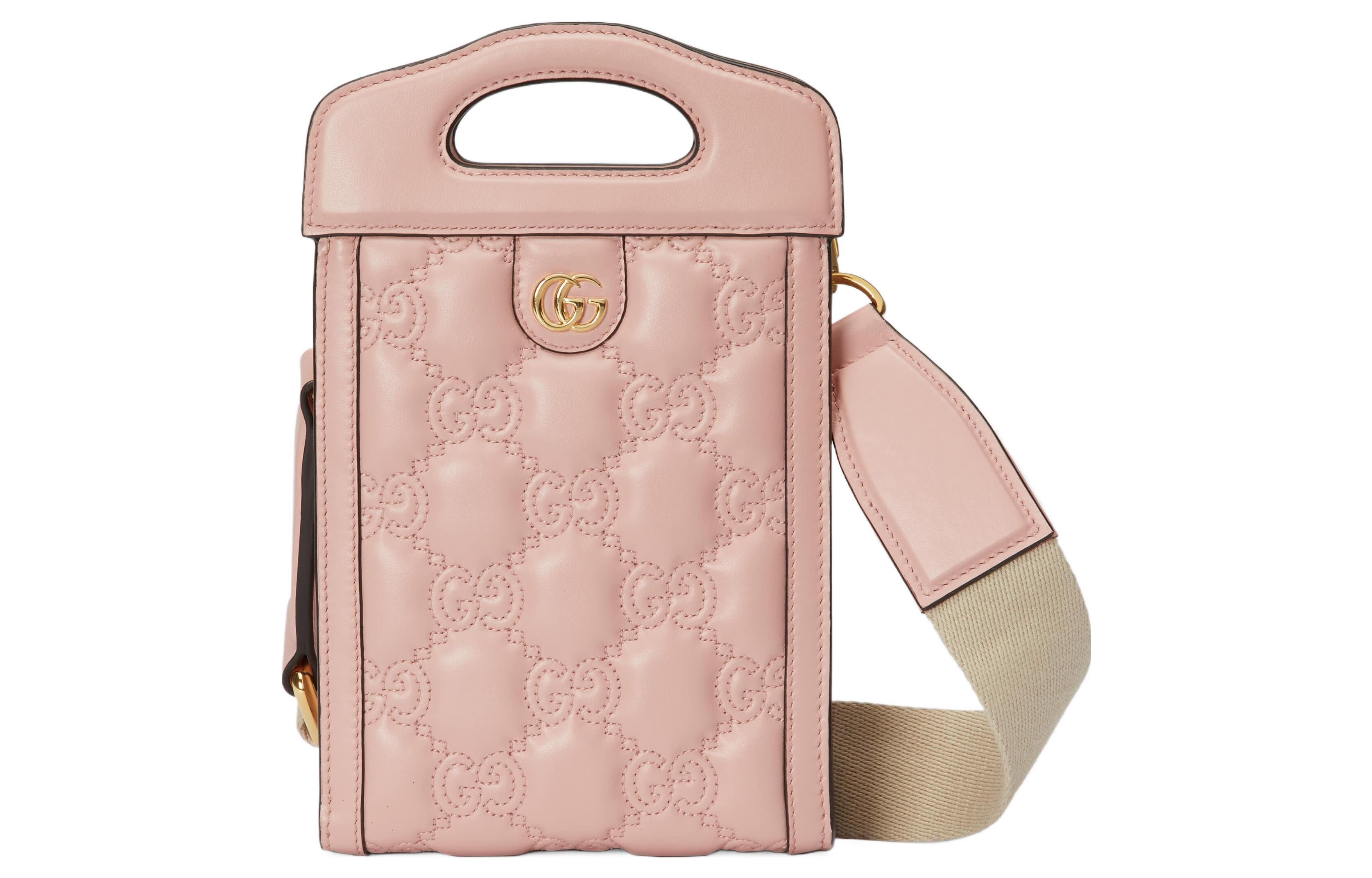 Сумка-кроссбод GG Matelassé из кожи с чехлом для телефона, миниатюрная женская сумка розовая GUCCI
Сумка-кроссбод GG Matelassé из кожи с чехлом для телефона, миниатюрная женская сумка розовая GUCCI