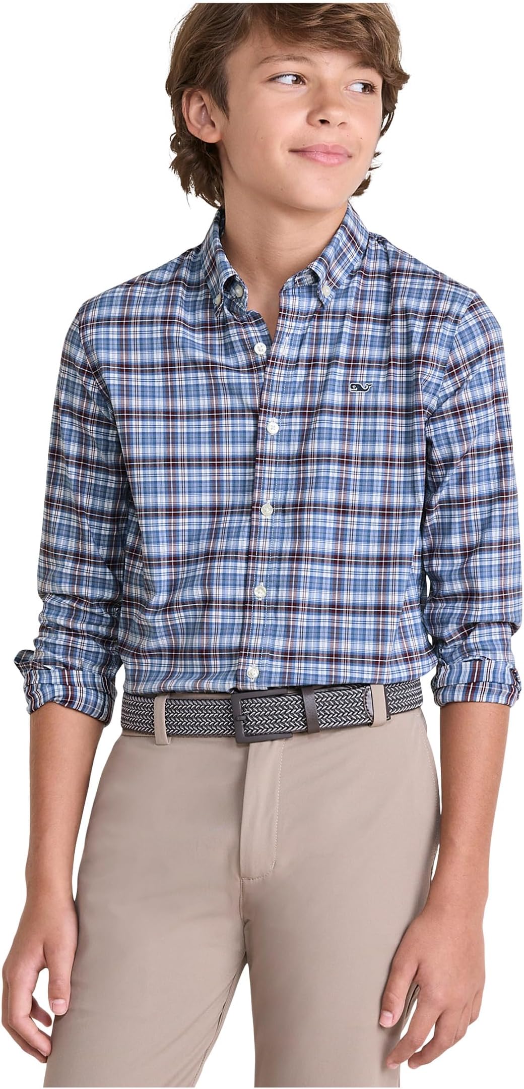 Рубашка Vineyard Vines Kids Faraway Plaid Performance Cotton Shirt, цвет Summer Evening
Рубашка Vineyard Vines Kids Faraway Plaid Performance Cotton Shirt, цвет Summer Evening