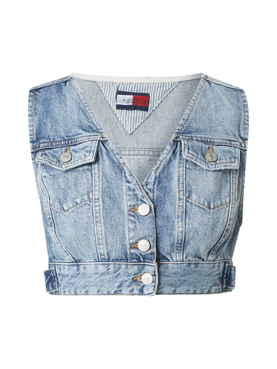 Топ Tommy Jeans, синий деним
Топ Tommy Jeans, синий деним