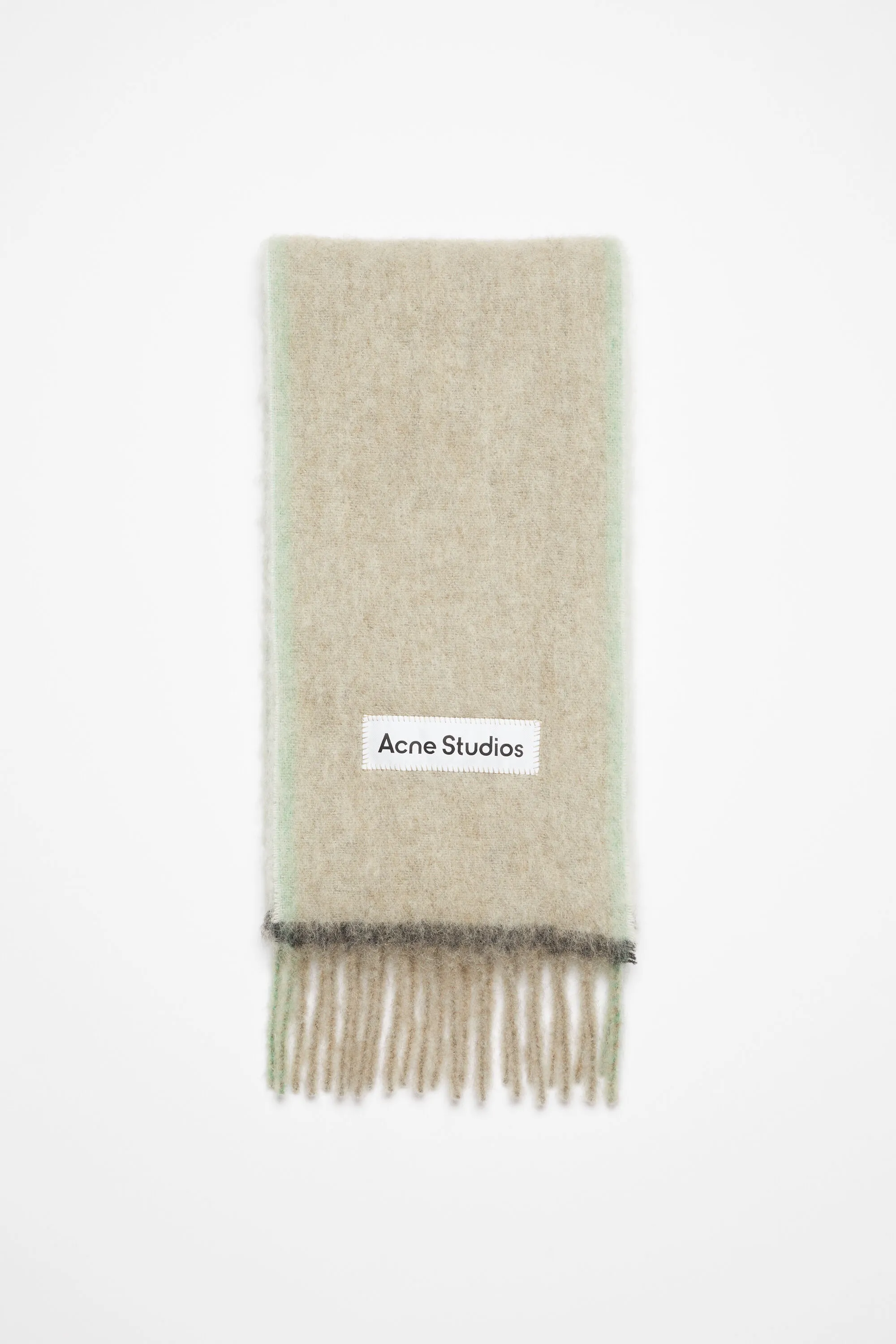 Шерстяной мохеровый шарф - Узкий Acne Studios, Beige/grey
Шерстяной мохеровый шарф - Узкий Acne Studios, Beige/grey