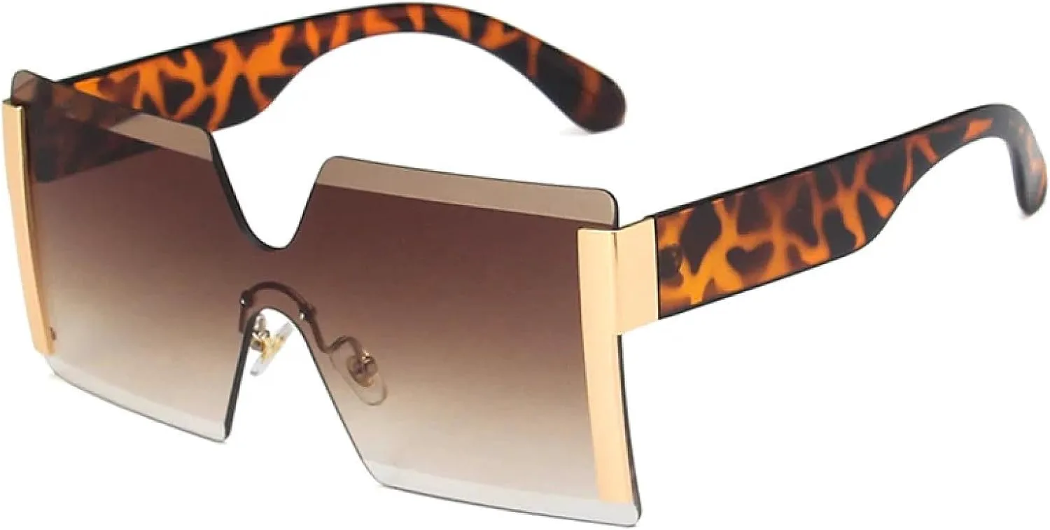 Винтажные большие женские солнцезащитные очки без оправы, роскошные мужские очки для путешествий, вождения, ветрозащитные очки UV400 TKKTLLT, Leopard Gradient Tea
Винтажные большие женские солнцезащитные очки без оправы, роскошные мужские очки для путешествий, вождения, ветрозащитные очки UV400 TKKTLLT, Leopard Gradient Tea