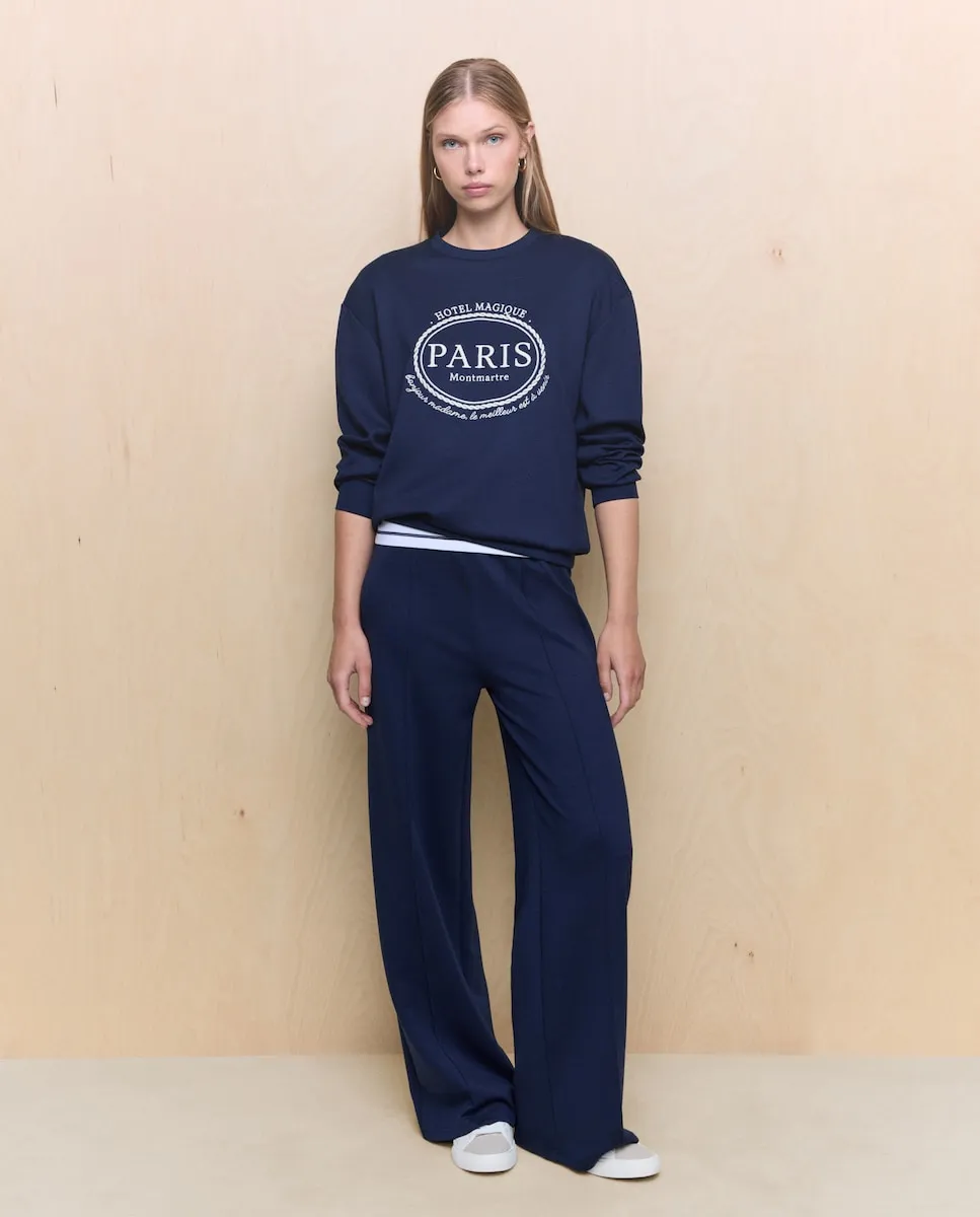 Женские широкие штаны из модала Easy Wear, темно-синий
Женские широкие штаны из модала Easy Wear, темно-синий